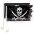 Флаг автомобильный "Пират", 34х40см, 2шт фото